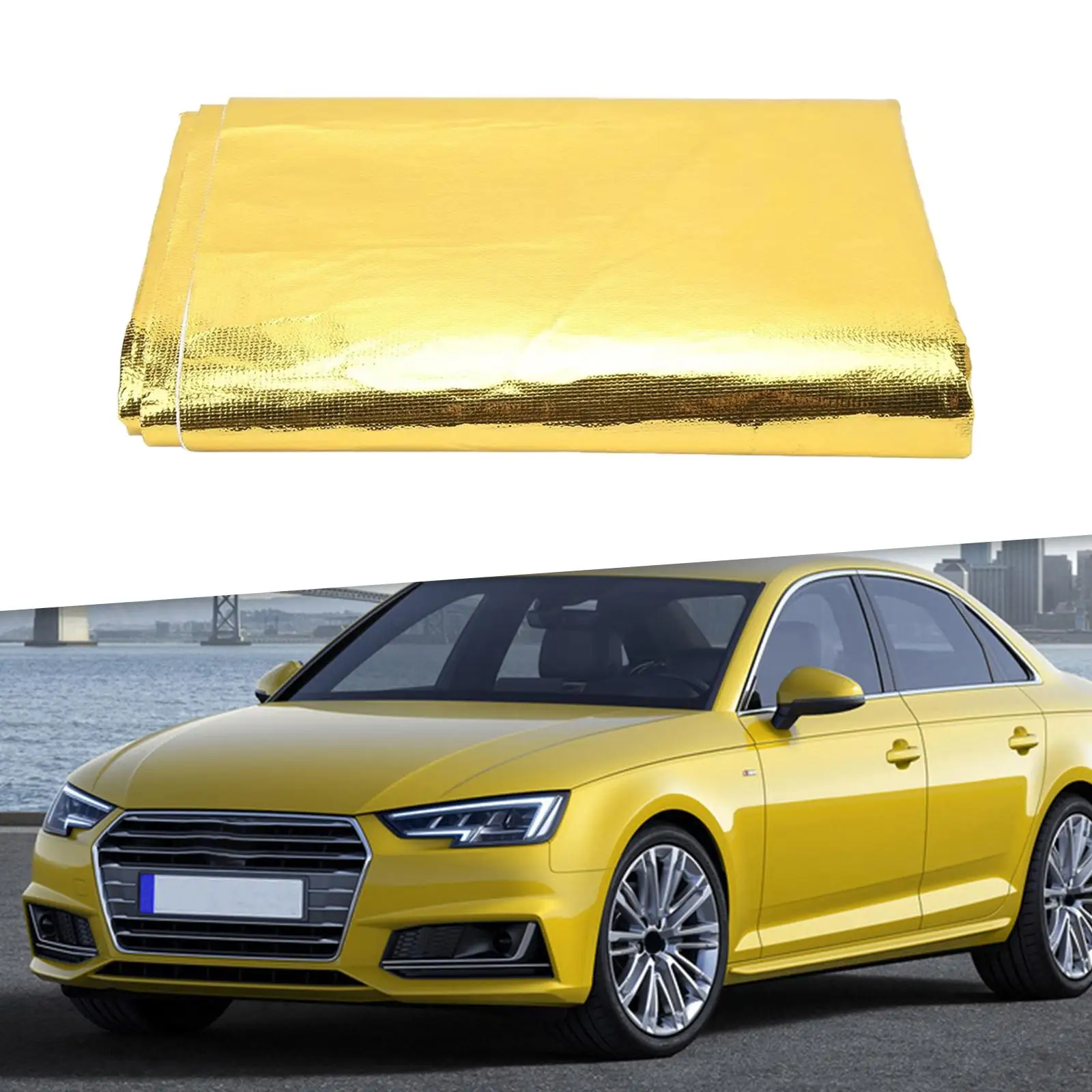 

39x47inch Heat Reflective Sheet Tape Gold Color Heat Thermal Barrier Tape