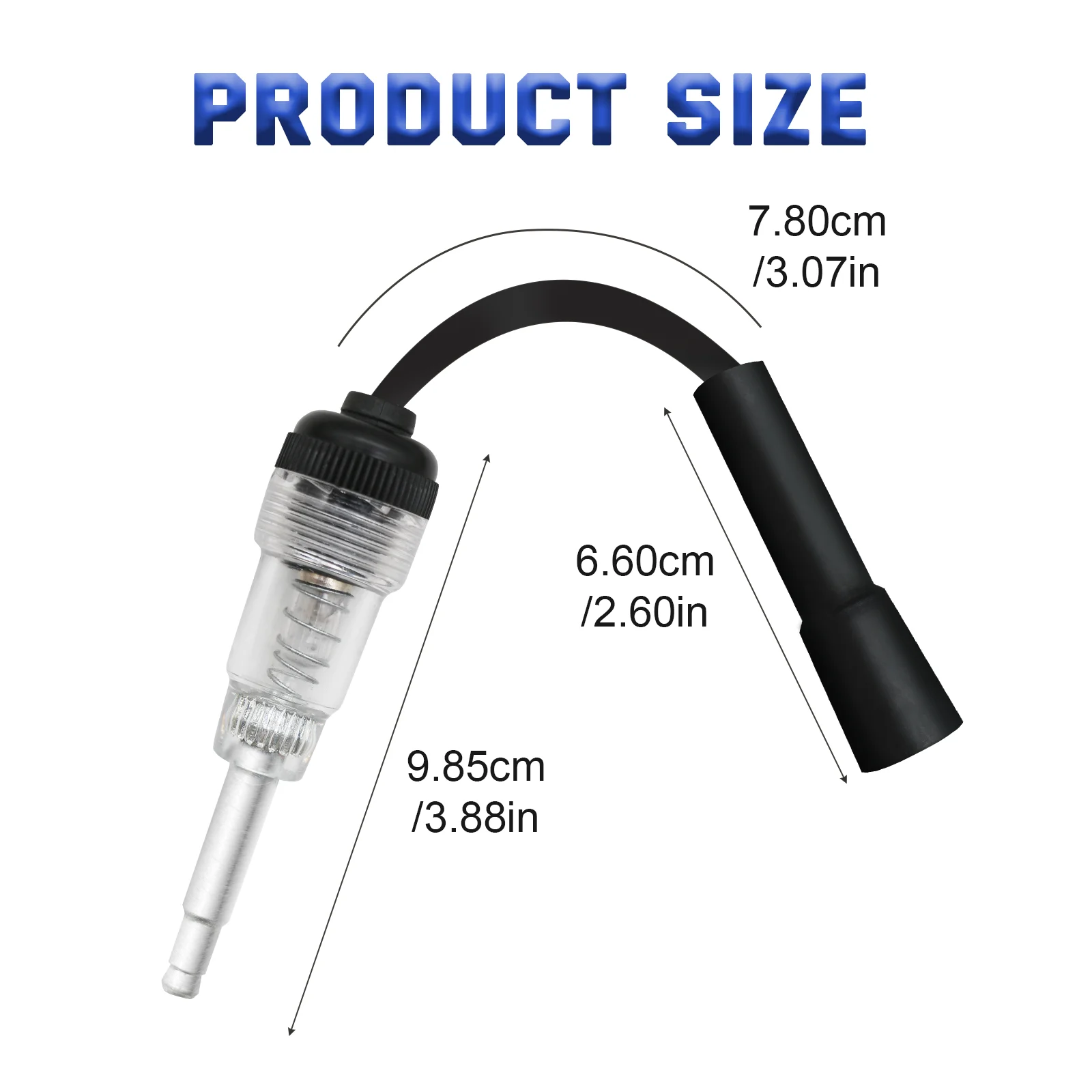 2pcs Newest Car Spark Plug Tester Pen Auto Checker Detector Diagnostic Tool Ignition System Coil Tester Spark Plug