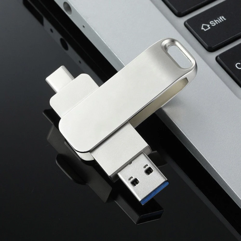 10 Pieces Zinc alloy Rotation Mobile phone USB flash drive Case Suitable for Type C  general PCBA board Metal shell No memory