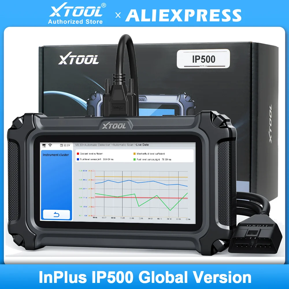 XTOOL InPlus IP500 Full System Bi-directional Car Diagnostic Tools For BMW For Chrysler For Toyota For GM Lifetime Free Update