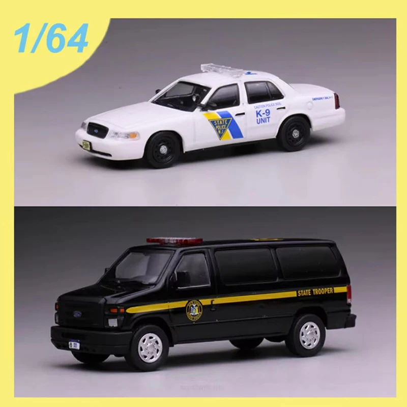 

Модель 596 в масштабе 1/64, CV/E350, полицейская окрашенная модель автомобиля из сплава, орнамент, сувенир, коллекция, подарок для хобби