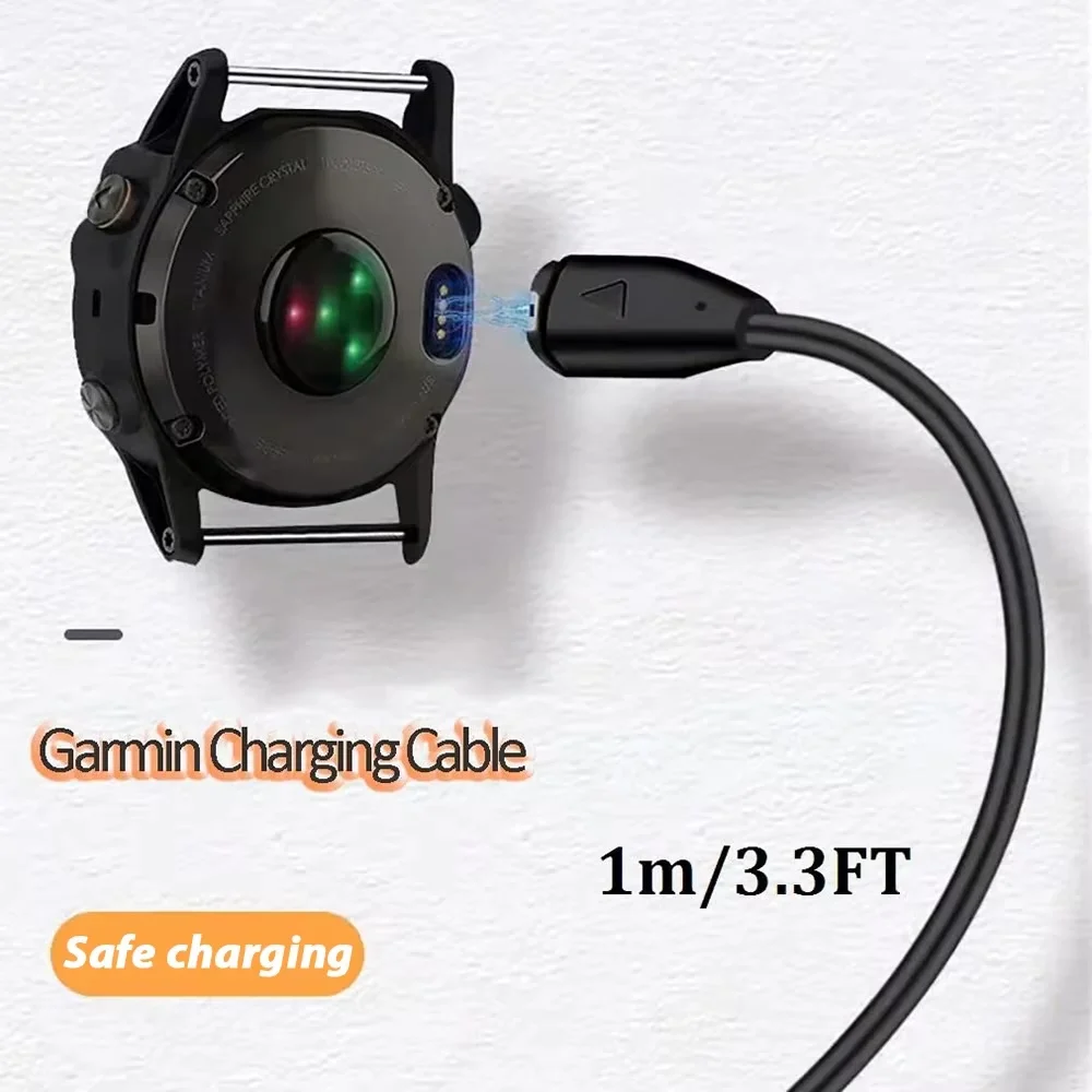 USB-кабель для зарядки типа C для Garmin Venu X1 Charger Forerunner 970 570 instinct 3 3S 2X Fenix 8 7 6X GarminActive 6 Lily2 Active
