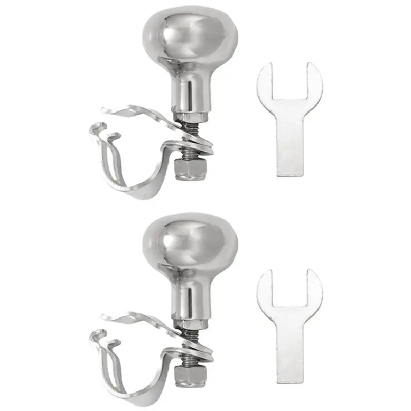 2 Set 316 Stainless Steel Boat Steering Wheel Knob, Steering Wheel Maneuvering Knob For Boat Accessories Marine-New