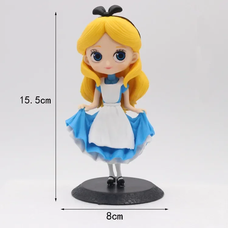 [ตลก] Disney Princess ผมยาวแช่แข็ง Elsa Anna Cinderella Action Figure รูปปั้นคอลเลกชันของเล่นเด็กของขวัญวันเกิด