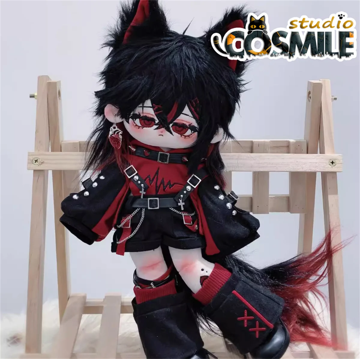 Idol JK Cool Knight King Caleb Stiefel Lederschuhe Mode Plüsch 30 cm Puppenzubehör Puppenschuhe DJ