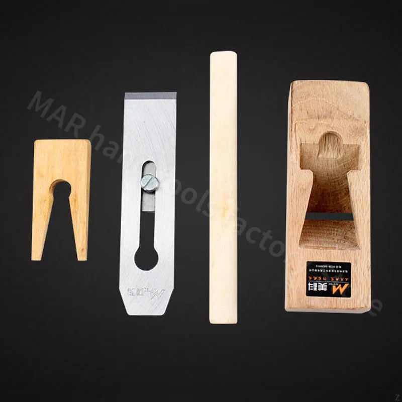 Rabot à main en bois de chêne mongol, rabot de qualité, lame en acier, rabot de coupe, artisanat de calcul de charpentier, outils de travail de calcul à domicile