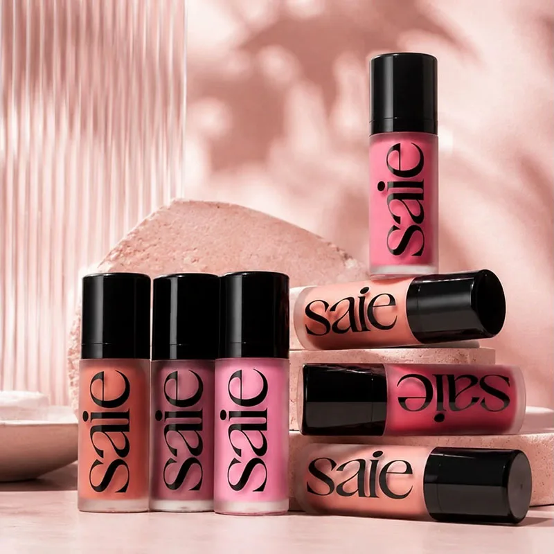 Nuovo Blush Liquido Saie Dew, Texture Chiara e Luminosa, Lunga Durata, Idratante, Alta Resa Cromatica, Cosmetico Naturale per il Viso