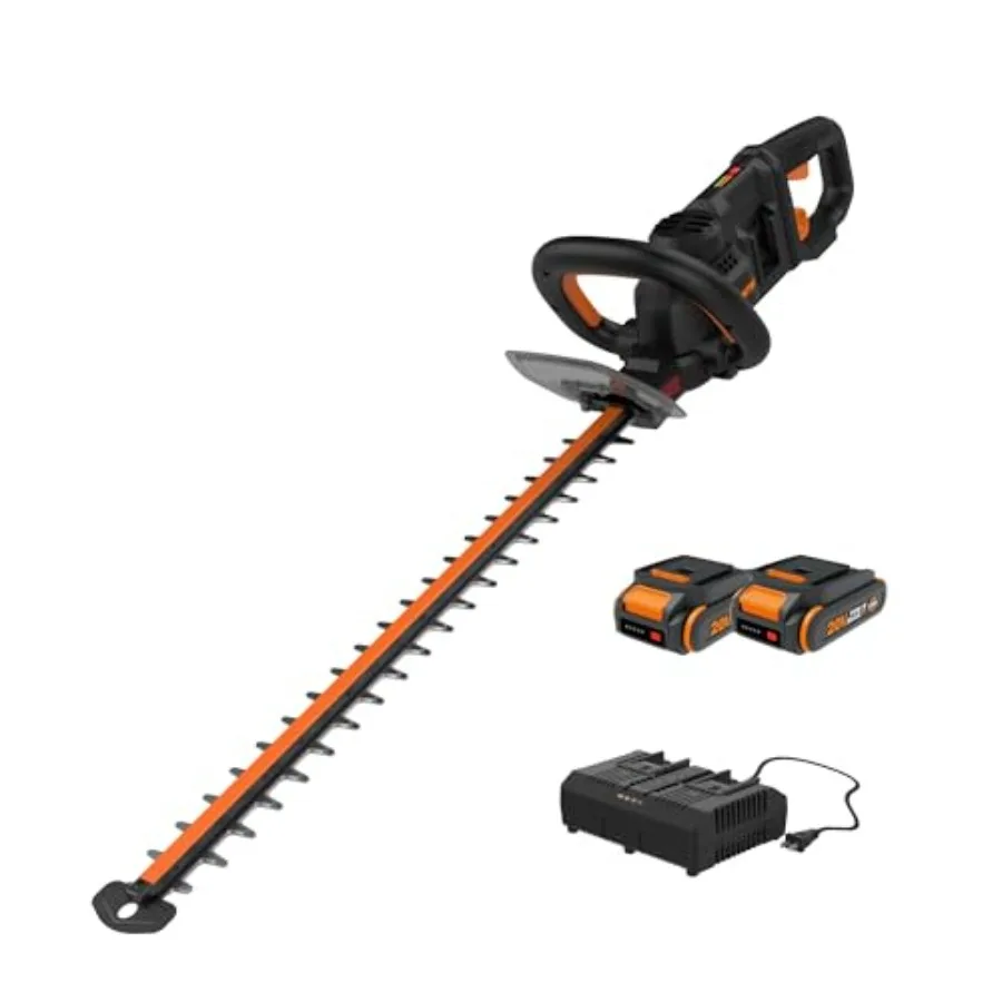 

Nitro 24" Cordless Hedge Trimmer Electric Hedge Trimmer with Dual-Action Blades and 3400 SPM Brushless Bush Trimmer with 180° R