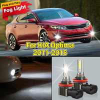 15000LM LED Car Front Fog Light Lamps H8 H9 H11 Bulb For KIA Optima 2011 2012 2013 2014 2015 Plug and Play Auto Accessory