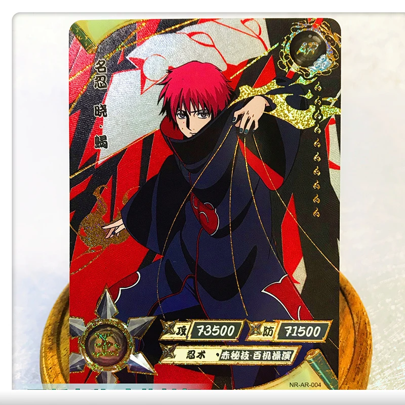 KAYOU NARUTO AR  Card Anime Ootutuki Kaguya Uchiha Obito Kakuzu Tobi Deidara New Game Collection Children\'s Toys Birthday Gifts