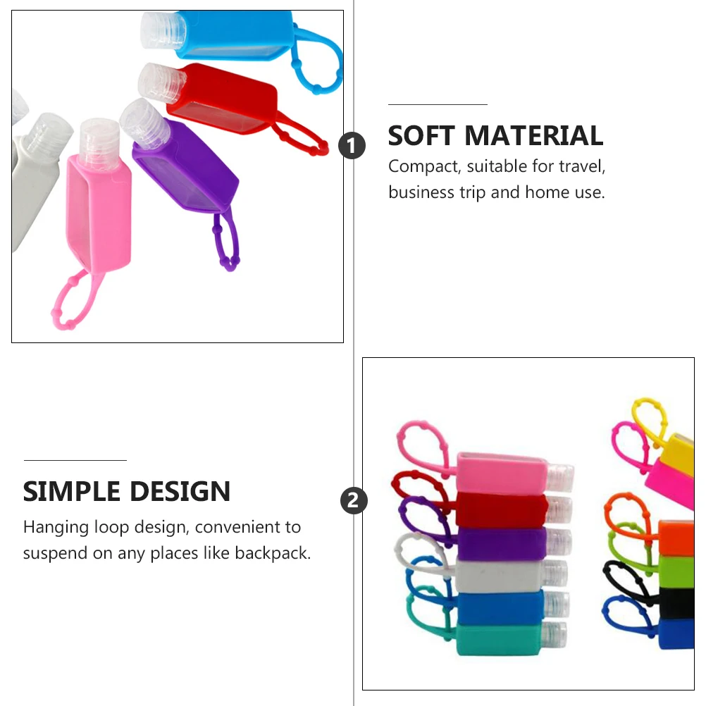 

1 set Leak Proof Travel Bottles Hand Protective Case for Perfume Bottle Portable Durable Hanging Loop Compact for
