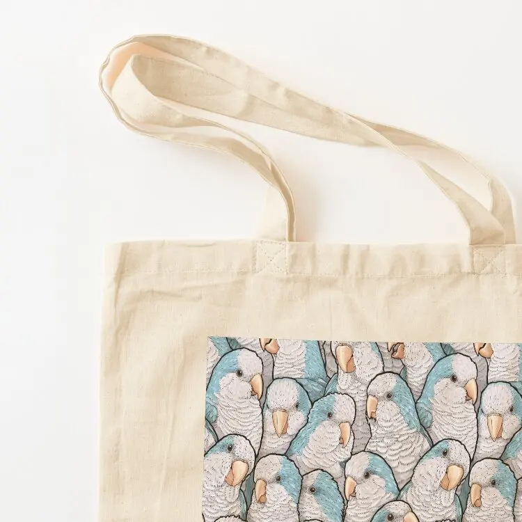 Blue Quaker Monk Parakeets Tote Bag canvas tote bag Big bag Women's shopper tote woman