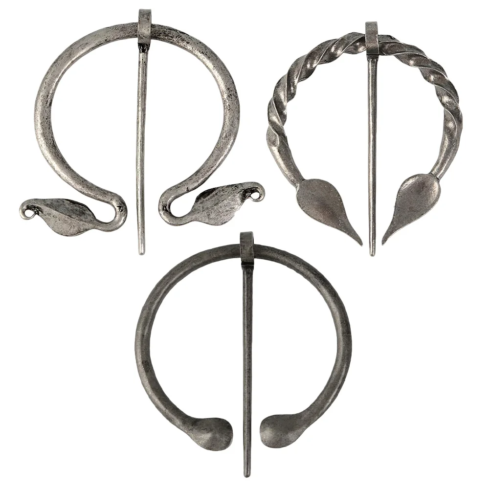 

3 Pcs Brooch Retro Decorative Brooches Creative Breast Collar Men's Sweaters Suit Clips Exquisite Dress Party Dressing