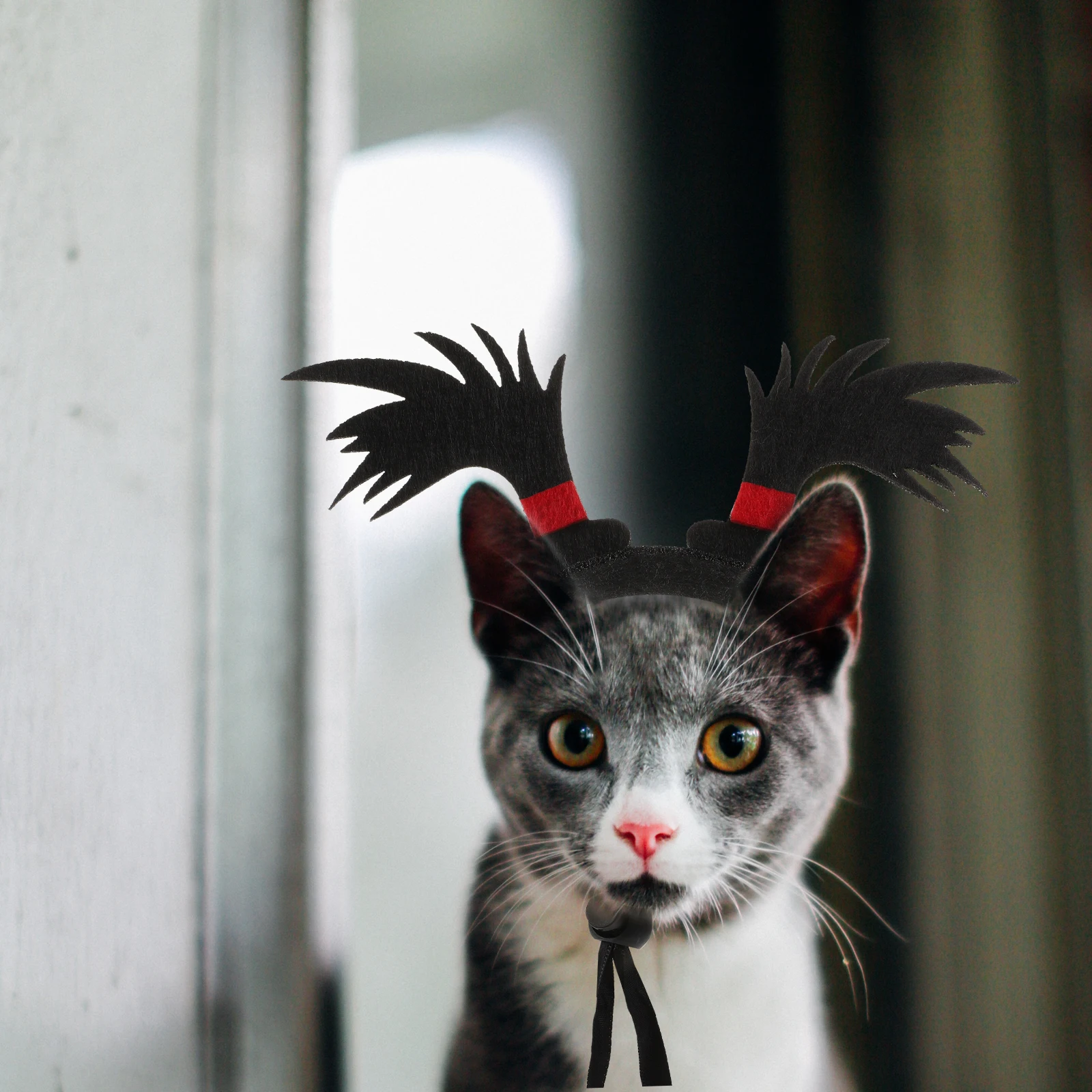 

1PC Adorable Cat Headwear Dog Braids Pet Cosplay Costumes Prop Portable Accessory Headdress for Various Occasions Safe