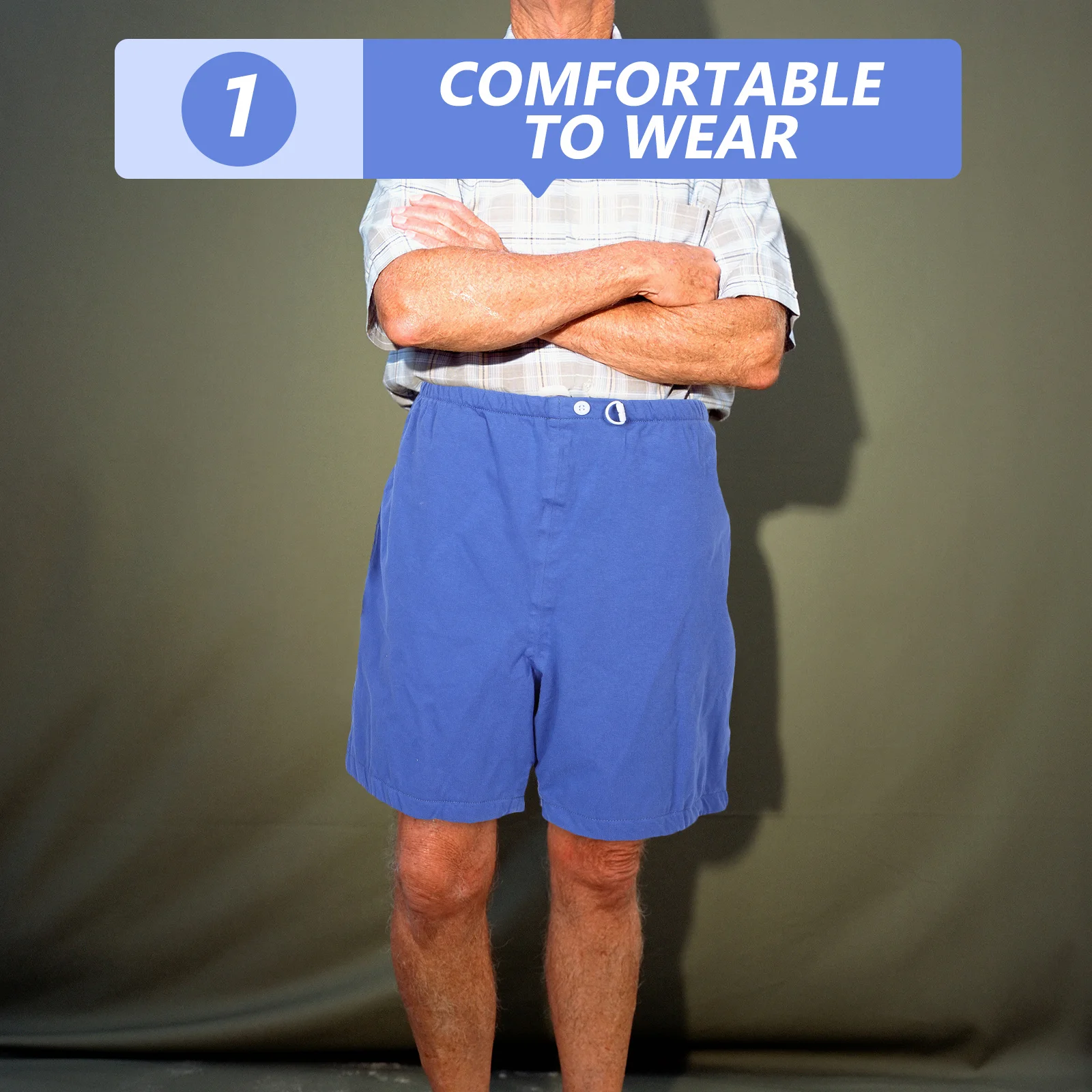 

Elderly Reusable Incontinence Pants High Absorbency Leakproof Underwear Washable Urinary Diaper for Senior Elderly Size L