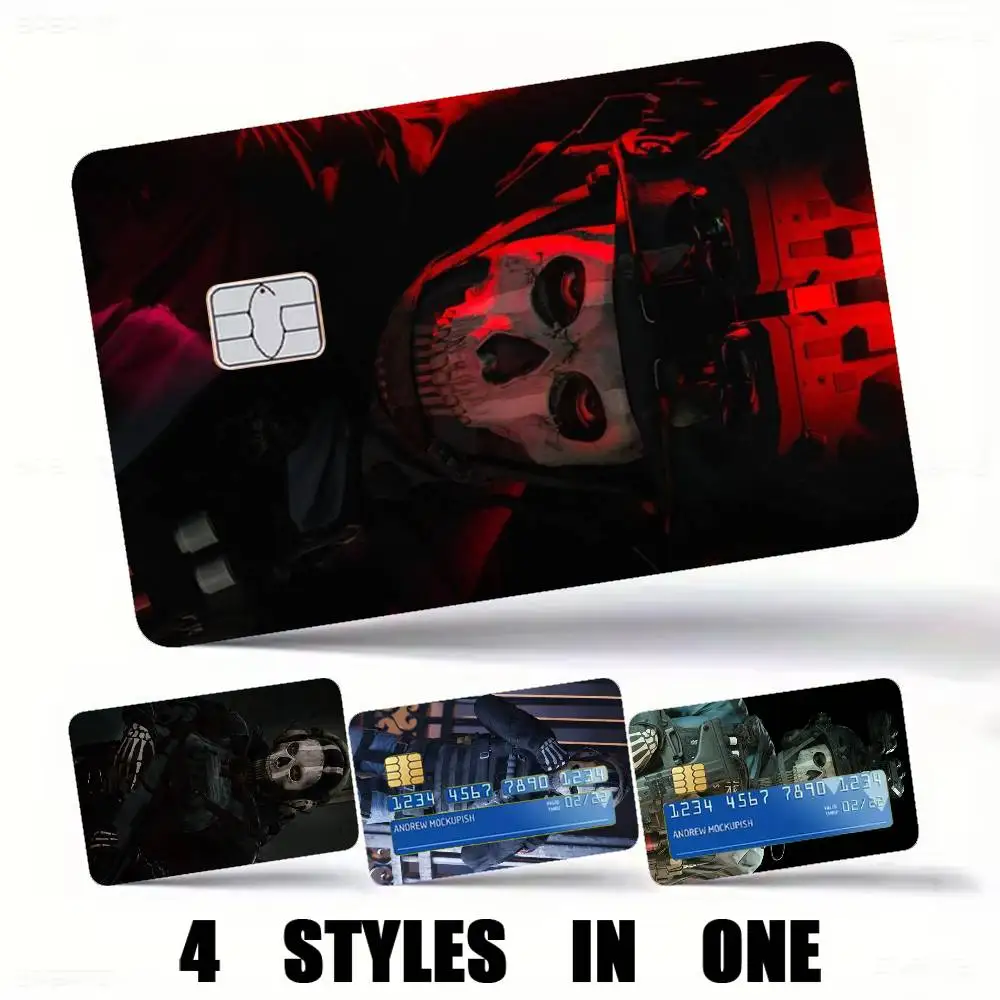 Hot Shooting Game-e CSGO Credit Card HD Stickers Premium matte film effectively prevents fingerprints and daily abrasion.
