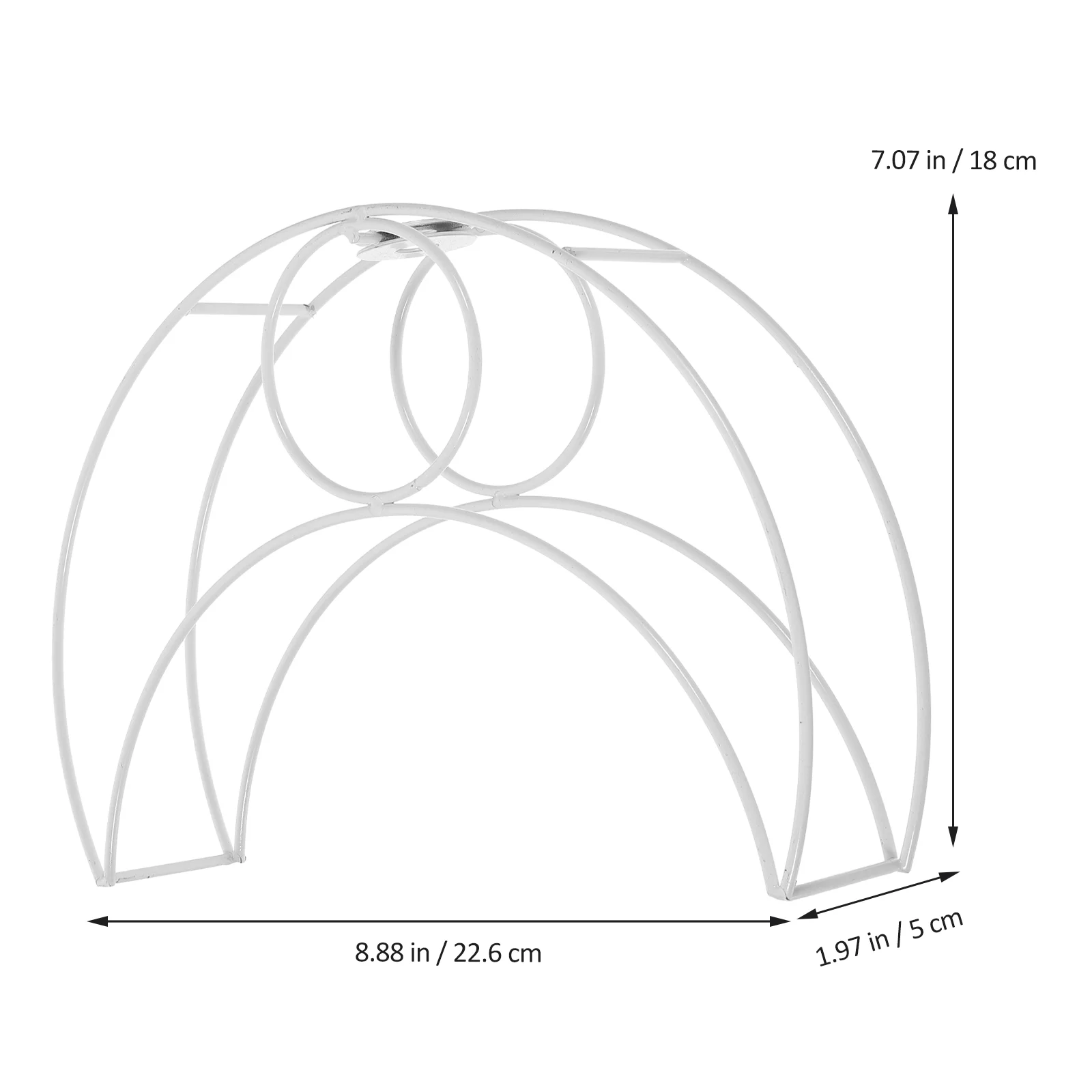 Soportes de pantalla de lámpara de mesa, marco de bricolaje, escritorio tipo luna, marcos de pantalla de Metal, bastidores de cubierta de luz de hierro