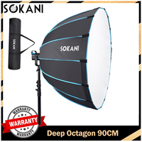 Sokani Deep Octagon Softbox 90cm for Sokani X100 Colbor CL100 Aputure Amaran 300c 200XS 60X S Godox Bowen Mount Light