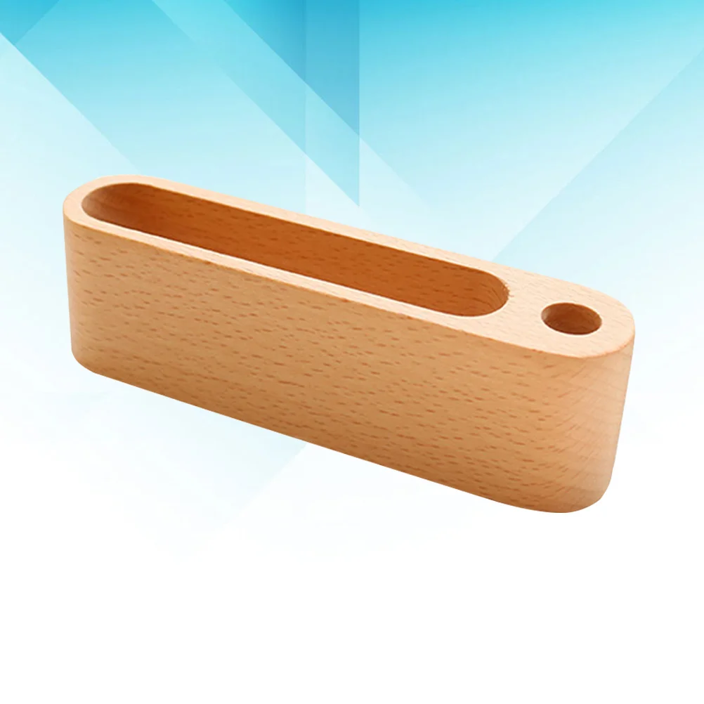 حامل بطاقة الأعمال الخشبية منظم سطح المكتب لحفلات الزفاف مأدبة الجدول رقم عرض موقف حامل الخشب تخزين القلم الكاكي