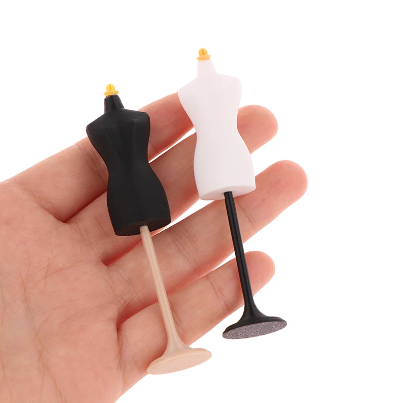 1/12 Dollhouse Mini Mannequin Display Stand Gown Dress Clothes Hanger Skirt Support Wedding Mannequin Stand Humanoid Model Toys