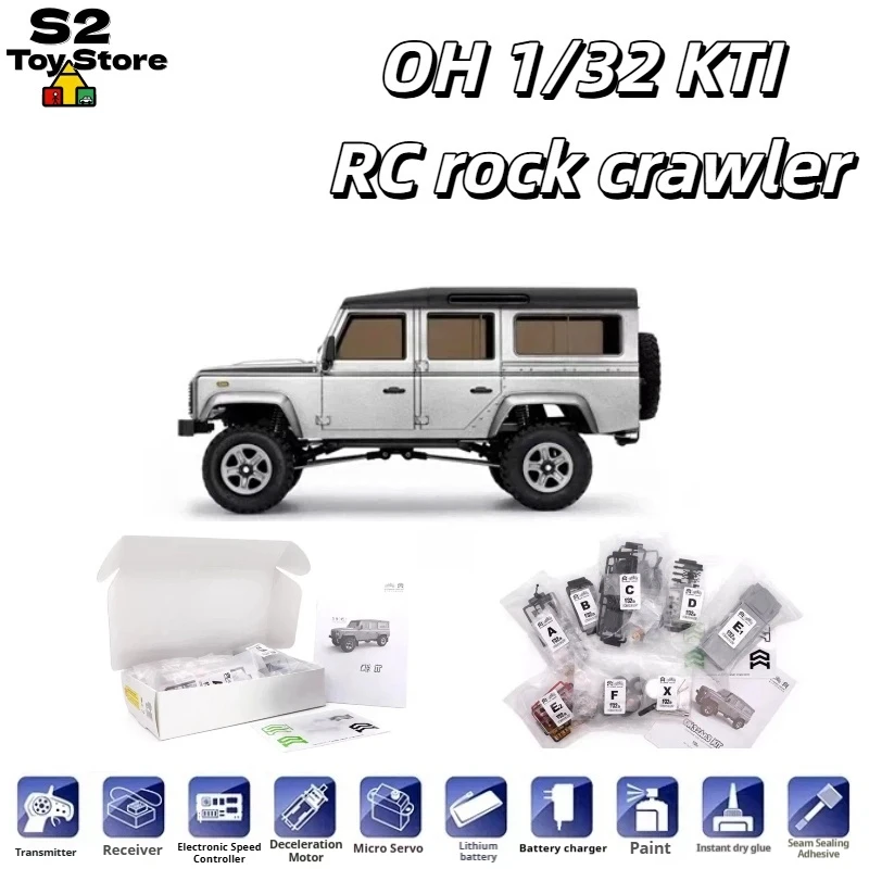 

Orlandoo Hunter Classic RC Crawler OH32A03 1:32 Scale Mini 4WD RC Crawler KIT Assembly Off Road Hobby Collectible Model Vehicle