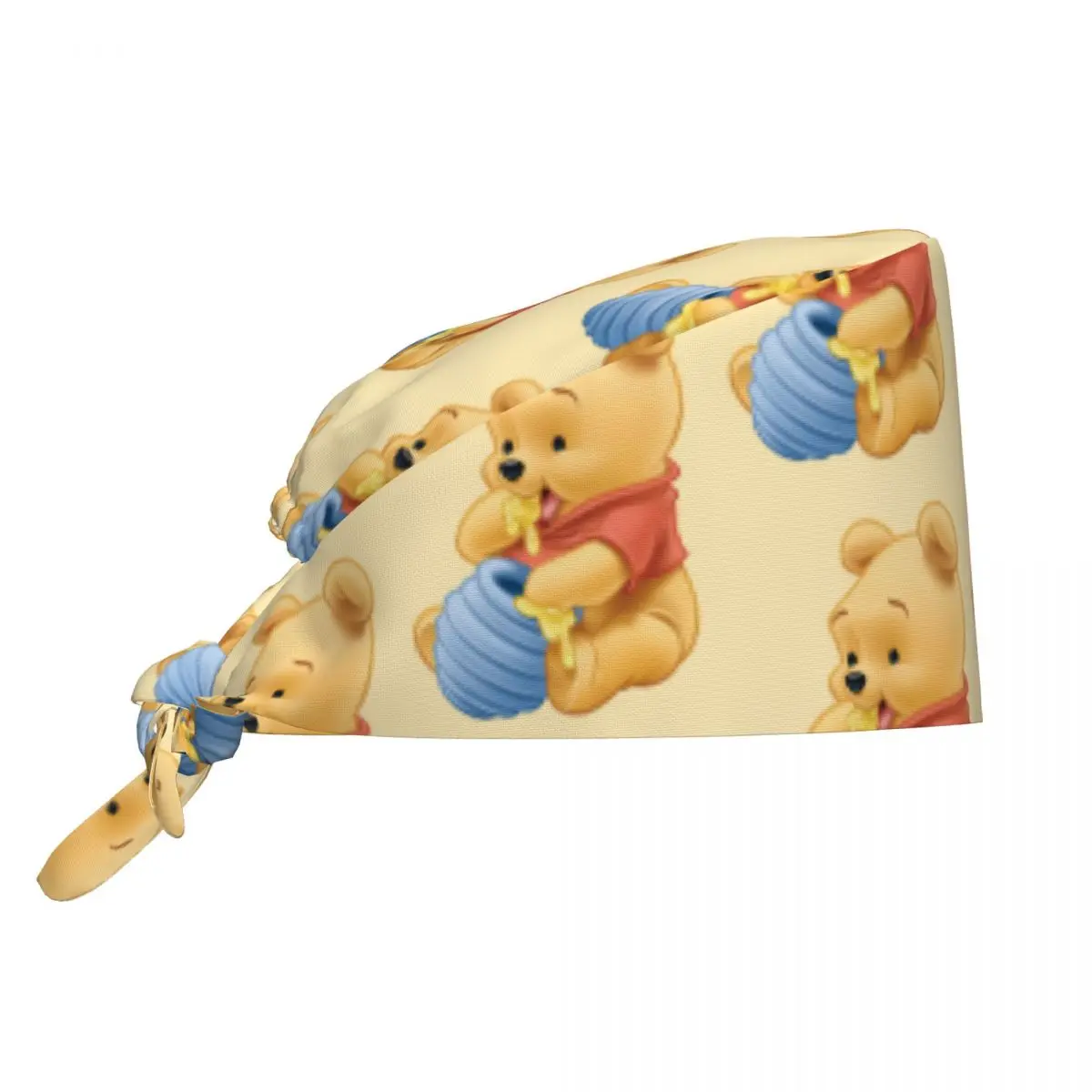 Eeyore Collage Winnie The Pooh gorra exfoliante Vintage laboratorio cirujano gorras quirúrgicas mujeres cuidado de mascotas enfermería sombreros de trabajo gorra