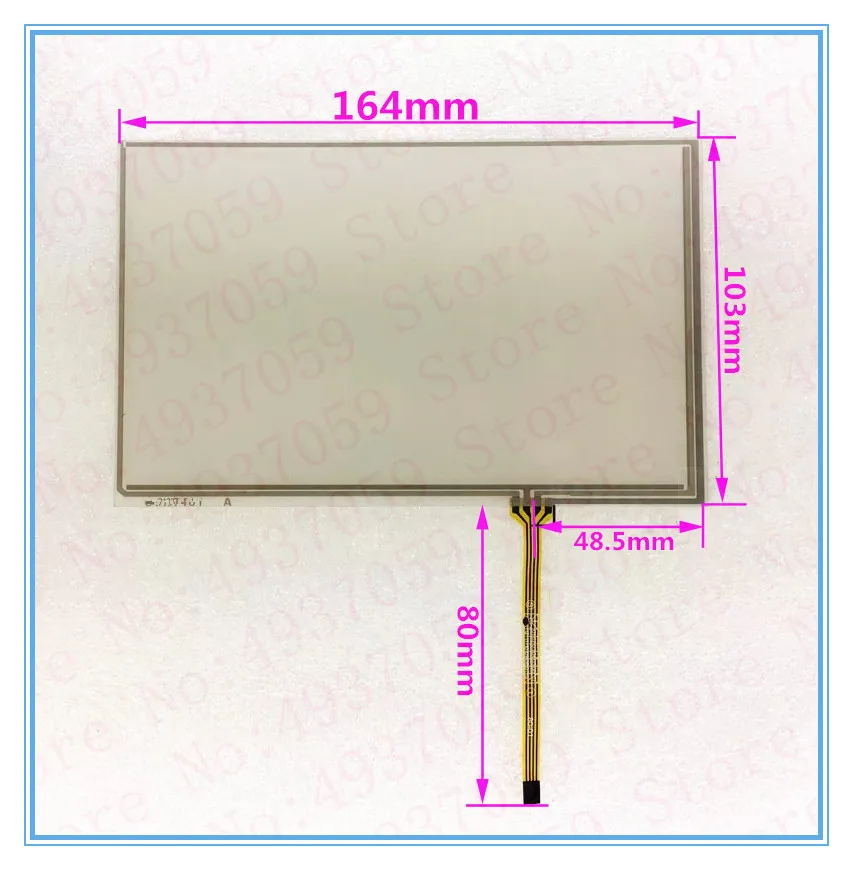 New 7.1 Inch AT070TN83 V.1 LW700AT9309 LCD Touch Screen Size 164mm*103mm