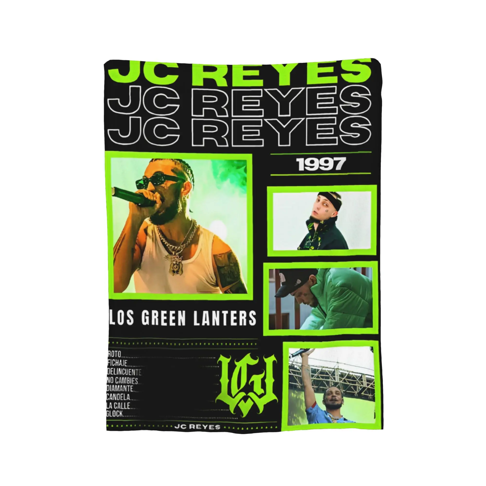 Jc Reyes Rapper Tour Throw Blanket for Couch Fuzzy Soft Plush Blanket 50x60 Inches Multiple Sizes Bedspreads for All Seasons