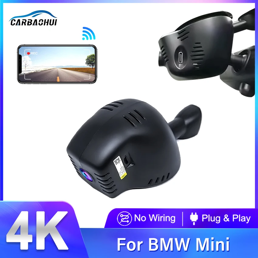 4K Car DVR Dash Cam Wifi Front Rear Camera 2 Lens for Mini Hatch Cooper One Cabrio Coupe Roadster F55 F56 F57 R58 R59