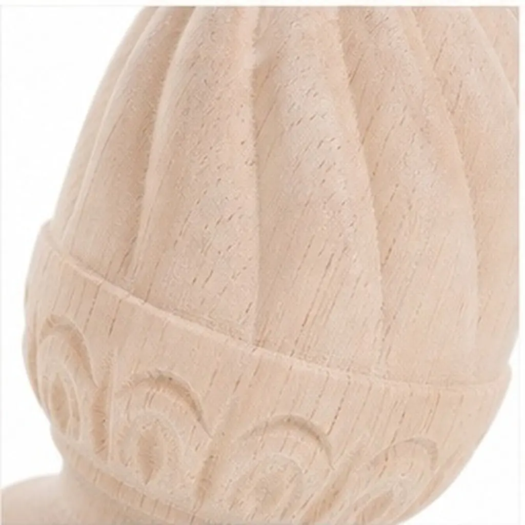 Wood Fence Post Cap Decorative For Indoor Balcony Railing Interior Decor Unfinished Finials Stair Railings Carved