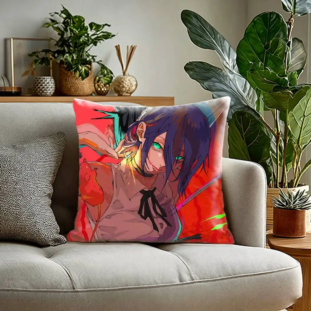 Best Girl Hybrid Reze  Pillow Case Sofa Living Room for Bedroom car Headboard Backrest Cushion Square Cushion Nap Time