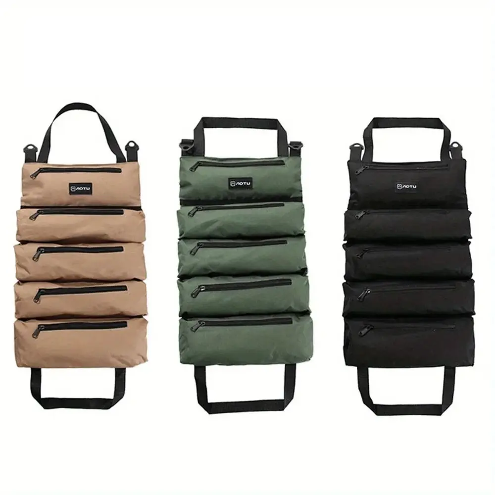 Новая сумка из ткани Оксфорд, уличная походная сумка, парусиновая многофункциональная многоцелевая сумка для инструментов, свернутая сумка для инструментов, электрик