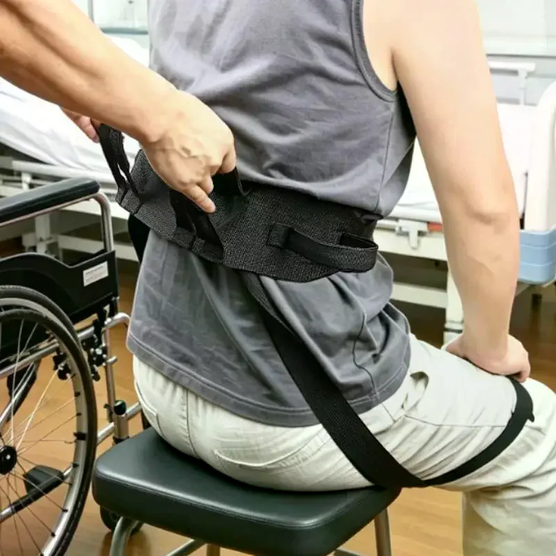 1Pcs Lumbar Handles Anti-Slip Transfer Belt Gait Belt Transfer Belt With Leg Ring For Senior For Elderly Lift Belt Quick Releas