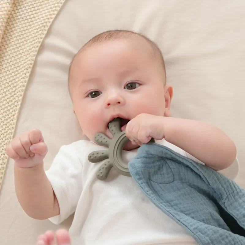 Bebê chupeta apaziguar toalha babador macio musselina algodão boneca mordedor crianças conforto dormir enfermagem abraçando cobertor brinquedos chuveiro presentes