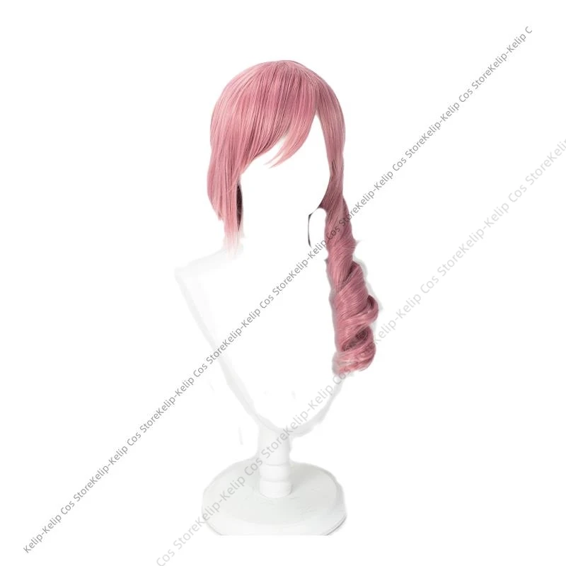 Farron Cosplay Costume Pink Shawl Grid Skirt Wig Adult Woman Sexy Cute Daily Leisure Suit view 6
