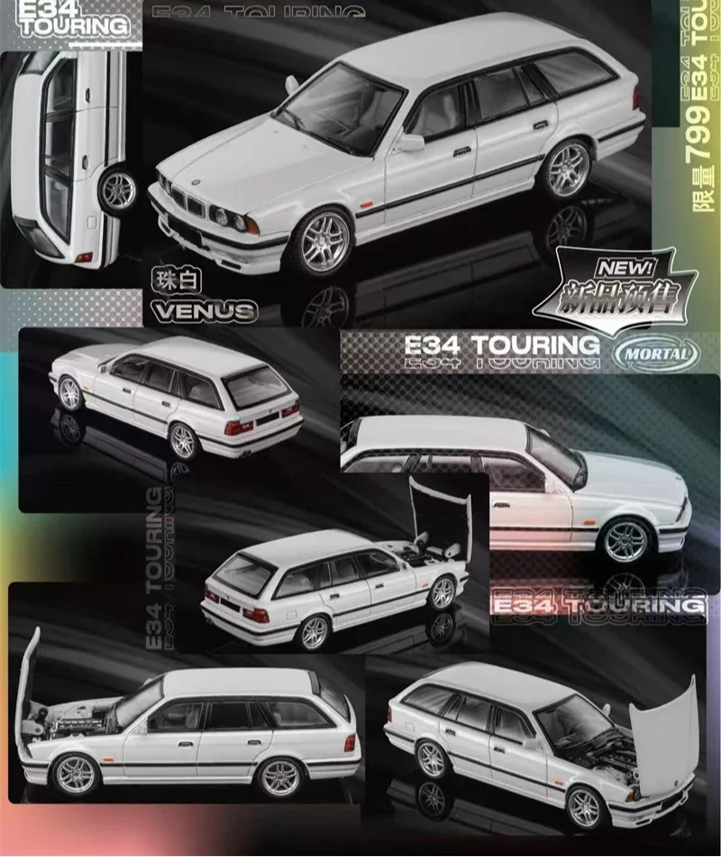 (Pré-encomenda) Mortal 1:64 E34 TOURING limited799 Diecast Model Car