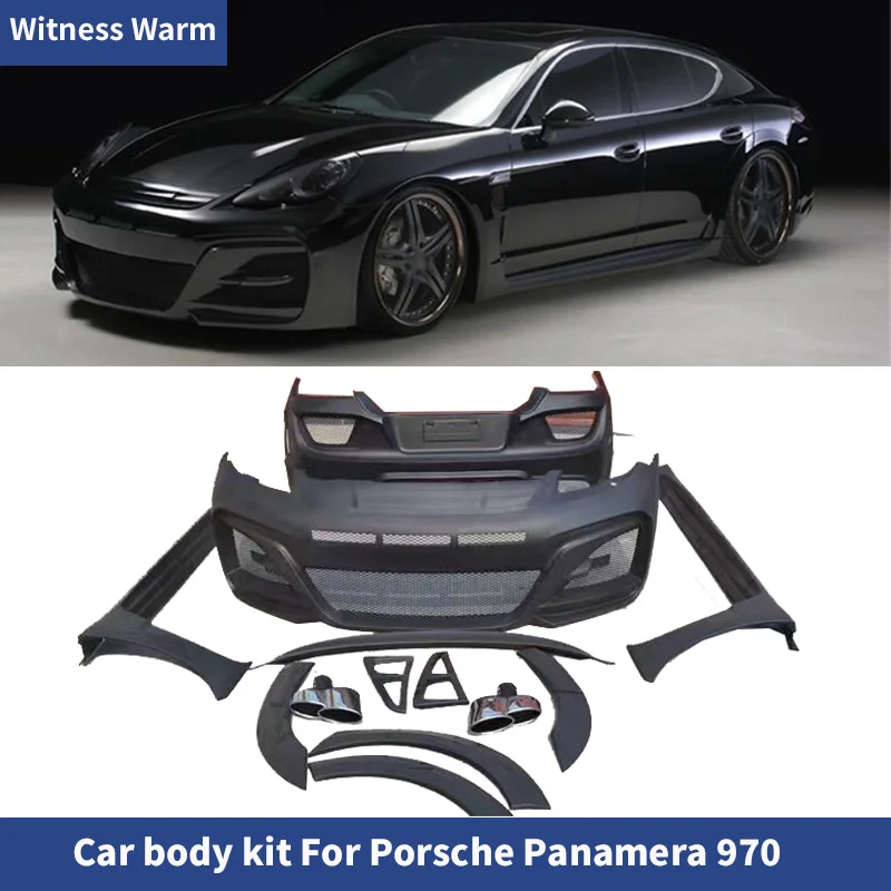 FRP Car body kit front bumper rear bumper side skirts rear spoiler Wheel eyebrows for Porsche Panamera 970 2010-2015