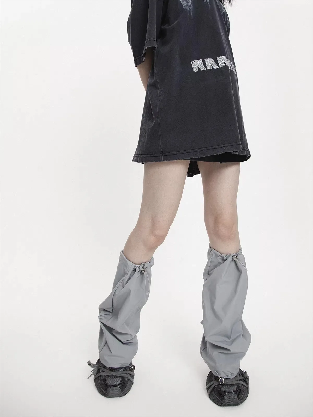 Women's Waterproof Nylon Leg Ankle Knee Sleeve Socks Girls Over Knee Fashion Dancing Punk Leggings Leg Warmer R2502 view 4