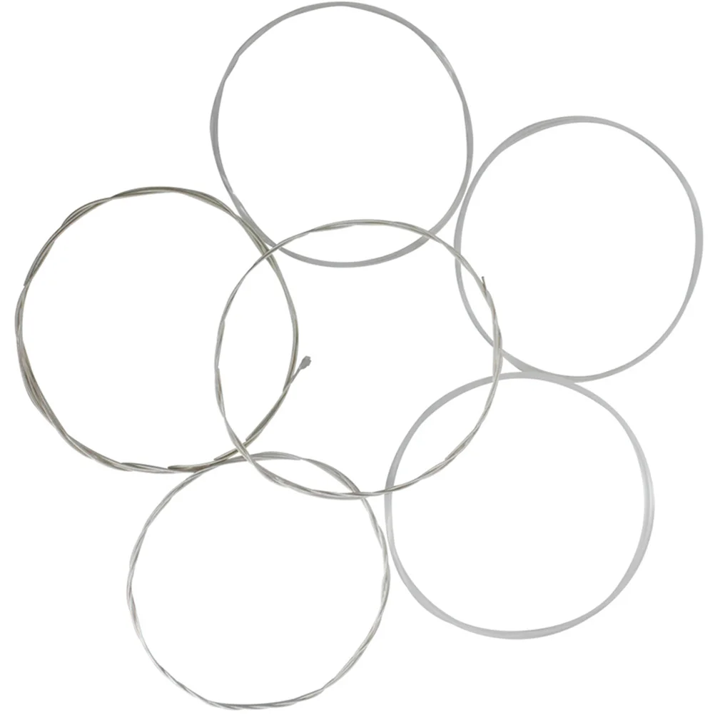 

6 Pcs Classical Guitar Strings Acoustic C670 Bass Accessories Student Parts Metal Folk Instrument Guitar Components