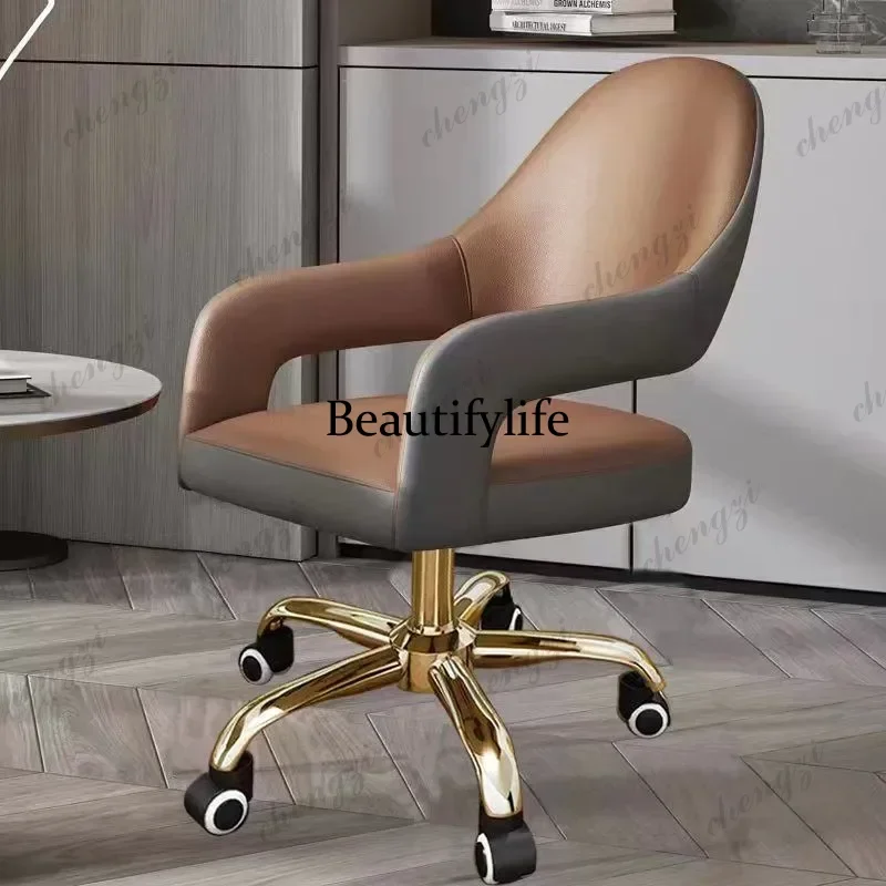 Modern Armrest Wheels With Office Chair Rotating lifting mode Ergonomic Chair Manger Bureaux Computer