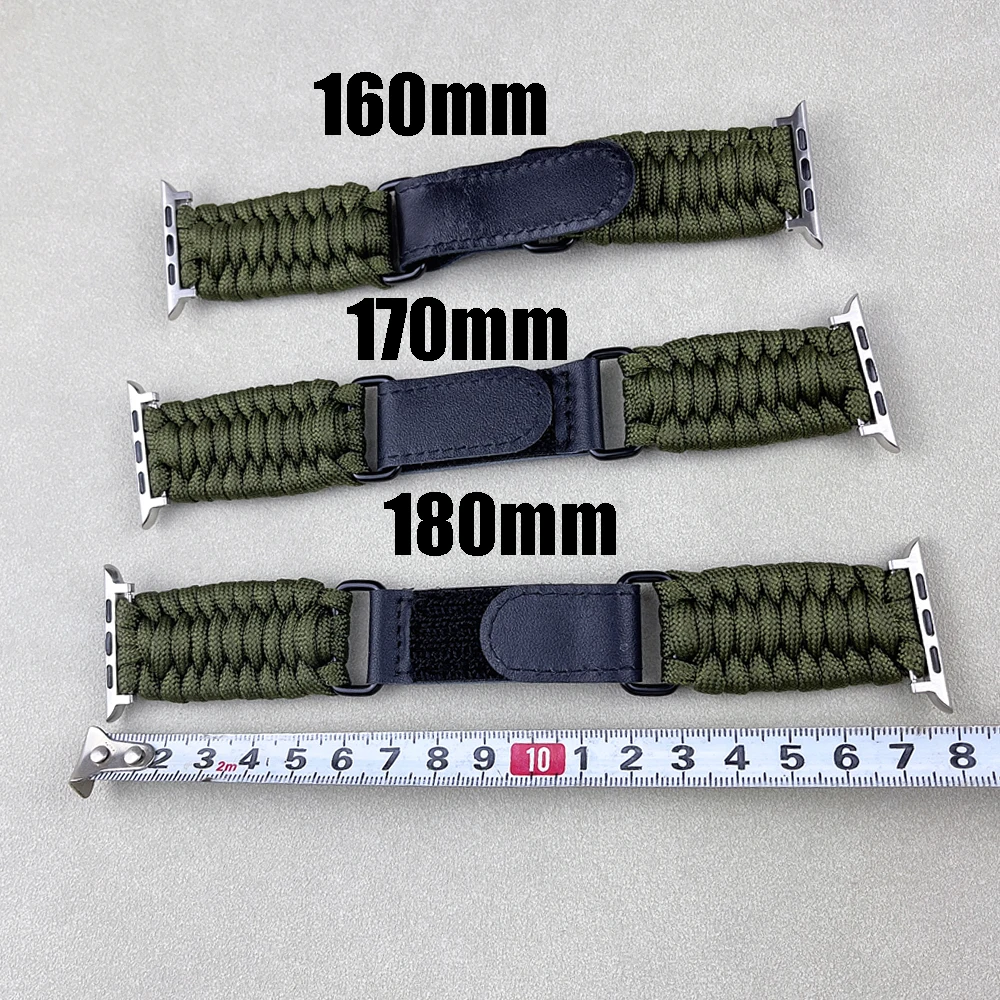 For apple watch ultra 2 49mm band 44mm 40mm 45mm 41mm 42mm 49mm Nylon Braided Outdoor Bracelet iWatch Series 3 4 5 SE 6 7 8 9