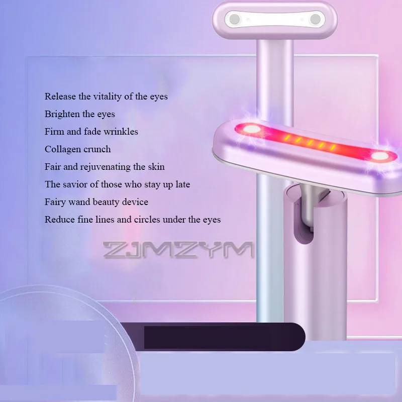 EMS Oogschoonheidsinstrument Elektrisch gezichtsliftapparaat Rood licht Verwarming Oogmassageapparaat Anti-aging Huidverstrakking Zorg Spa Tool