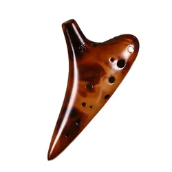 Legend Time Ocarinas Flute Instrument, Triple Ceramica, Professional Rare Musical Decoration Articles, Transverse Flute