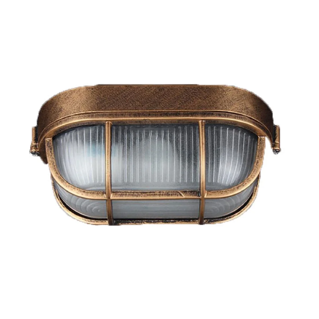 โคมไฟเพดานภายนอกแบบโบราณ E27 โคมไฟสไตล์ฟาร์มเฮาส์ โคมไฟวินเทจสำหรับภายนอกอาคาร พร้อมโคมแก้ว