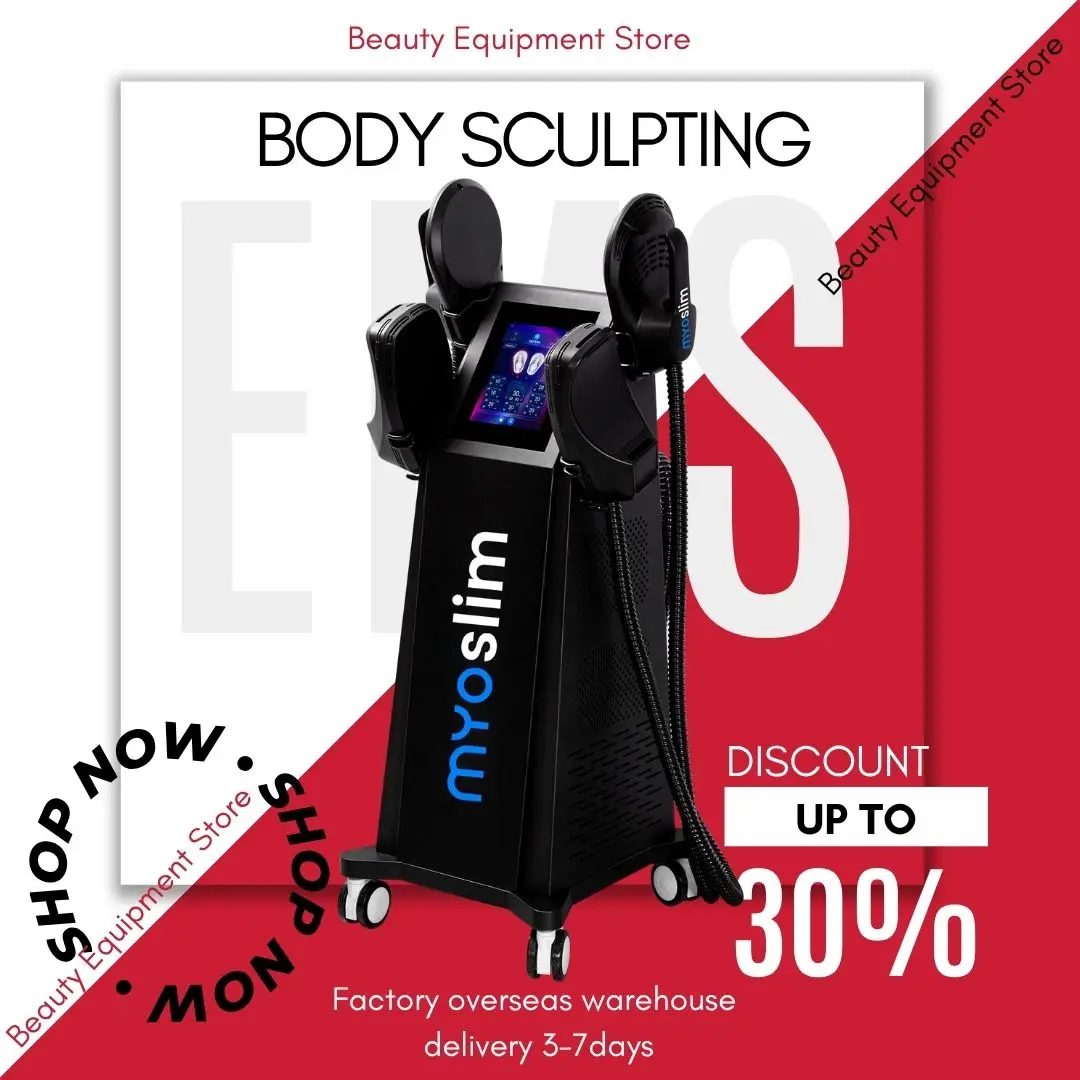 MYOslim EMS Body Sculpt Machine Muscle Stimulation Abdominal Lift Hips Pad Fat Slimming Weight Loss Muscle Building Equipment