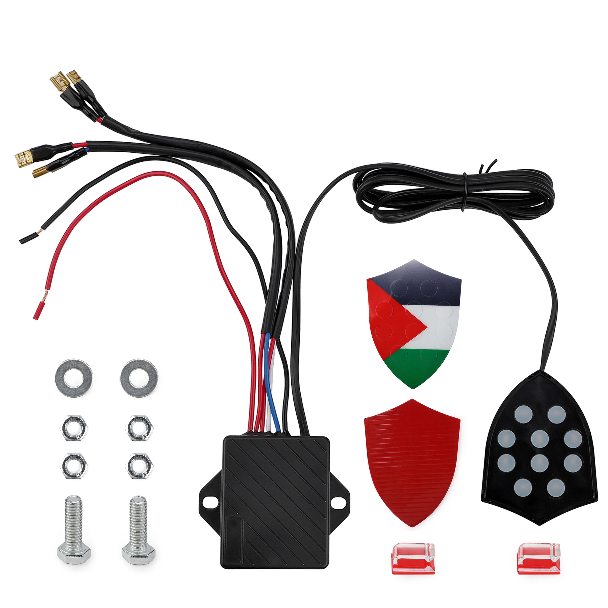 Controlador de bocina electrónico Musical Universal, 12V-24V, 10 sonidos, Monitor regulador, accesorios de modificación automotriz