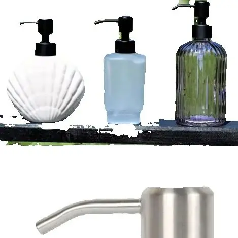 

Soap Dispenser Pump Pump Head 11cm Anti-Corrosion Rust-Proof Silver/Black Stainless Steel Soap Dishe Practical