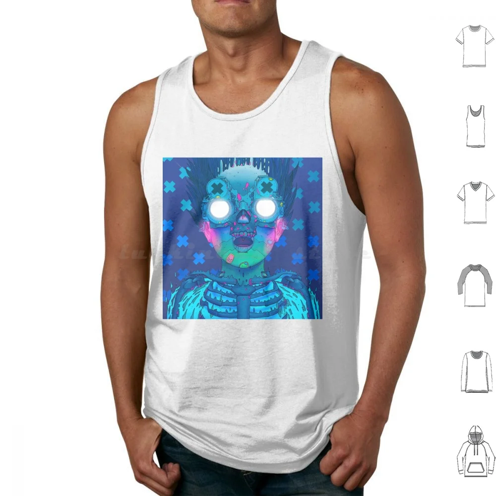 005 Tank Tops Print Cotton Ewoio Ewoiostore Unique Original Top Selling Most Awesome Artist Robor Cyborg Future Delorian