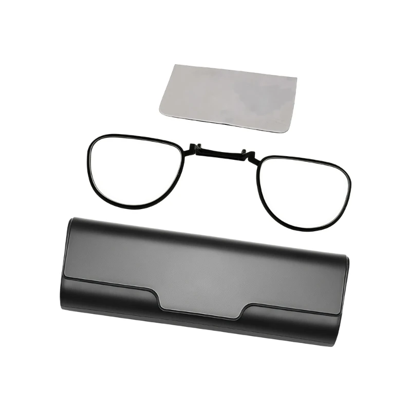Insert Accessory Set for Xbx A01 Glasses, Open Prescription Frame with Clip-In Bridge Carry Case and Cleaning Cloth for Daily