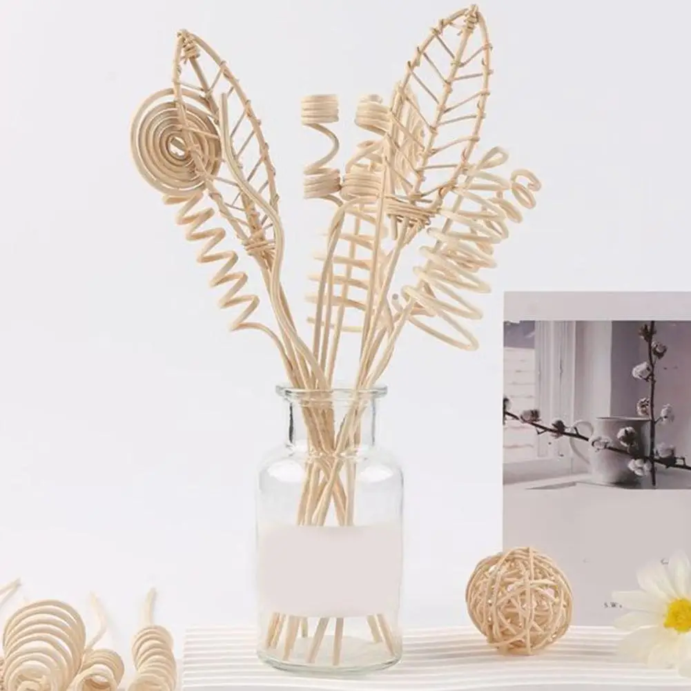 Pompon Flower Rattan Sticks Fireless Fragrances Reed Diffuser Stick Reuse DIY Handmade Ornaments Home Decor ﻿